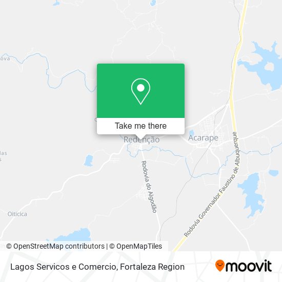 Mapa Lagos Servicos e Comercio