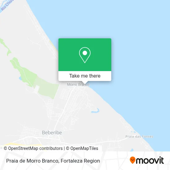 Praia de Morro Branco map
