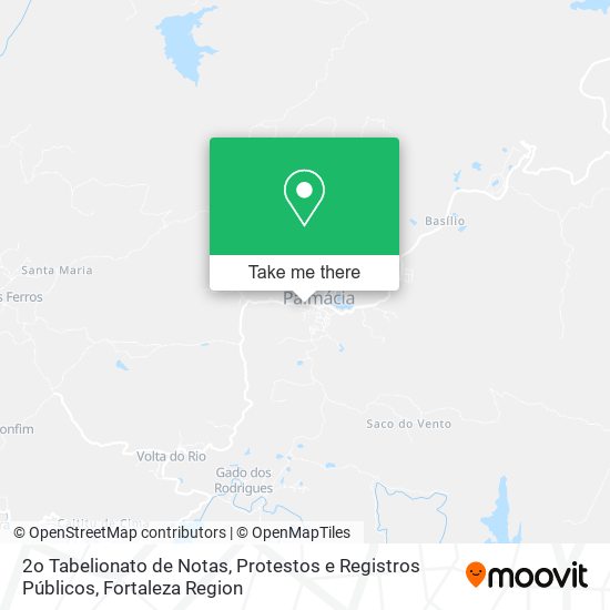 2o Tabelionato de Notas, Protestos e Registros Públicos map