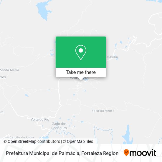 Prefeitura Municipal de Palmácia map