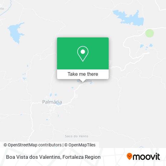 Mapa Boa Vista dos Valentins