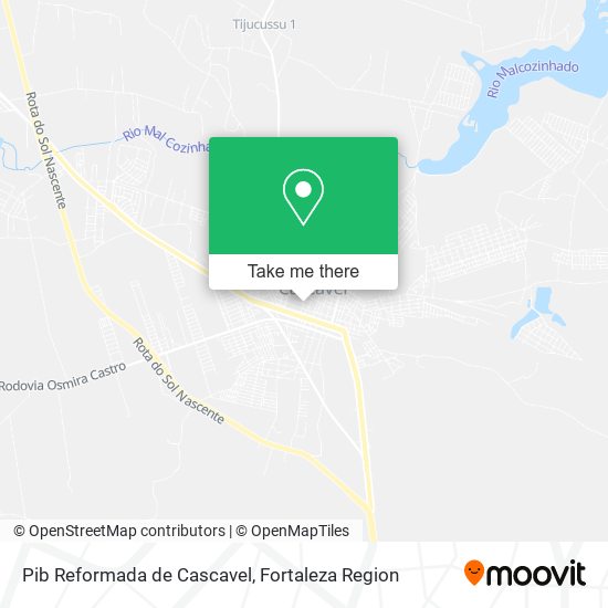 Pib Reformada de Cascavel map