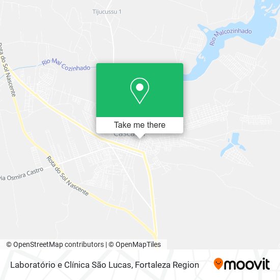 Mapa Laboratório e Clínica São Lucas