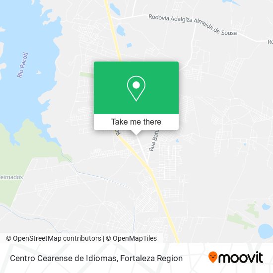 Mapa Centro Cearense de Idiomas