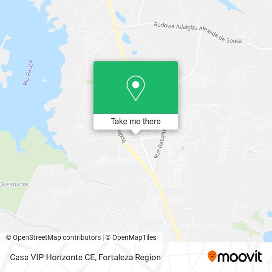 Casa VIP Horizonte CE map