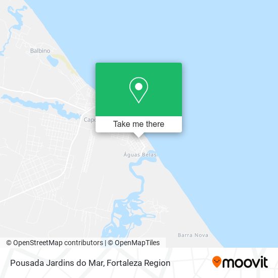 Pousada Jardins do Mar map