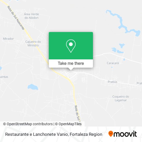 Restaurante e Lanchonete Vanio map