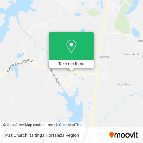 Paz Church Itaitinga map