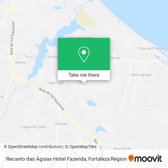Recanto das Águias Hotel Fazenda map