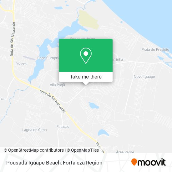 Pousada Iguape Beach map