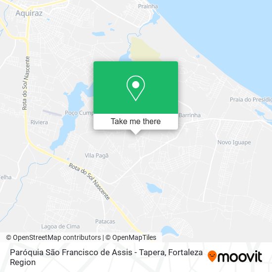 Mapa Paróquia São Francisco de Assis - Tapera