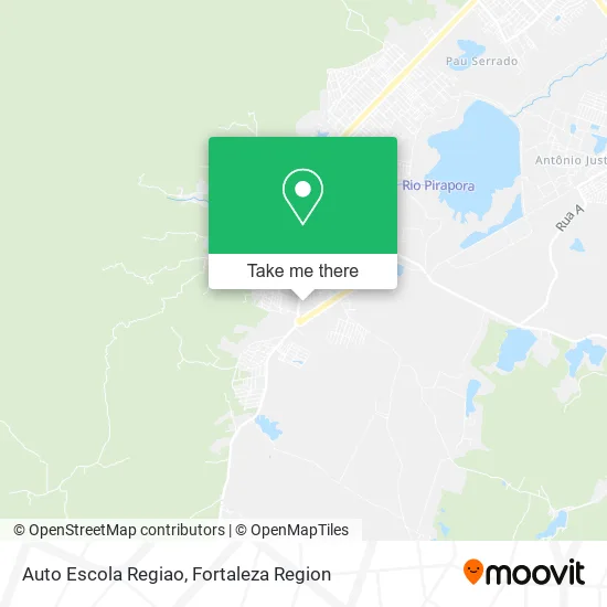 Auto Escola Regiao map