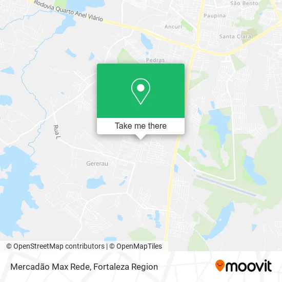 Mercadão Max Rede map