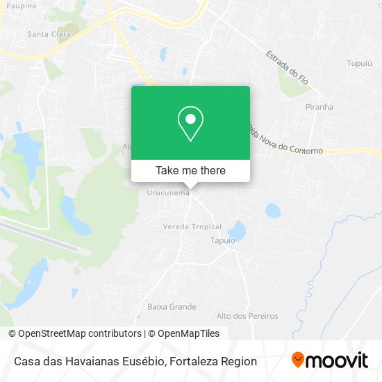 Casa das Havaianas Eusébio map