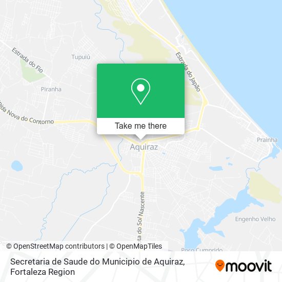 Mapa Secretaria de Saude do Municipio de Aquiraz