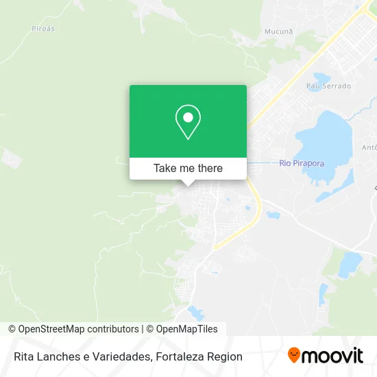 Rita Lanches e Variedades map