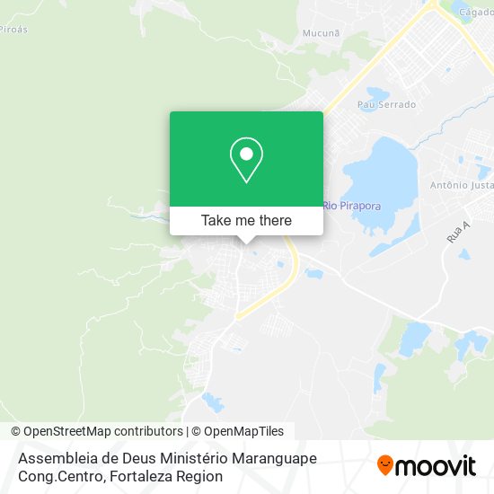 Mapa Assembleia de Deus Ministério Maranguape Cong.Centro