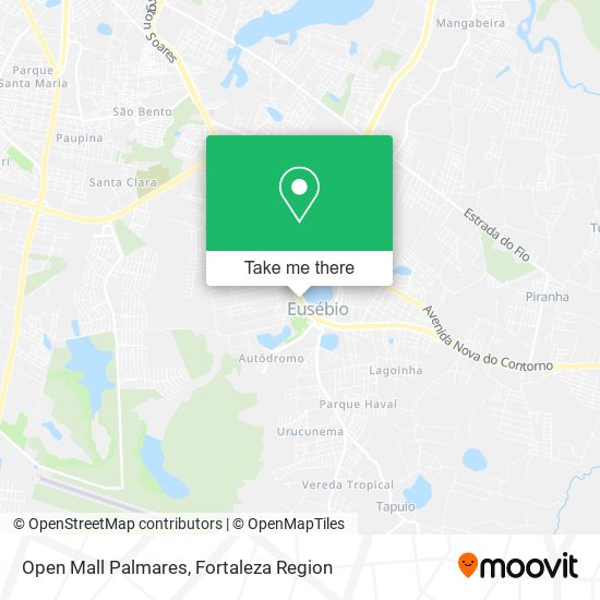 Open Mall Palmares map