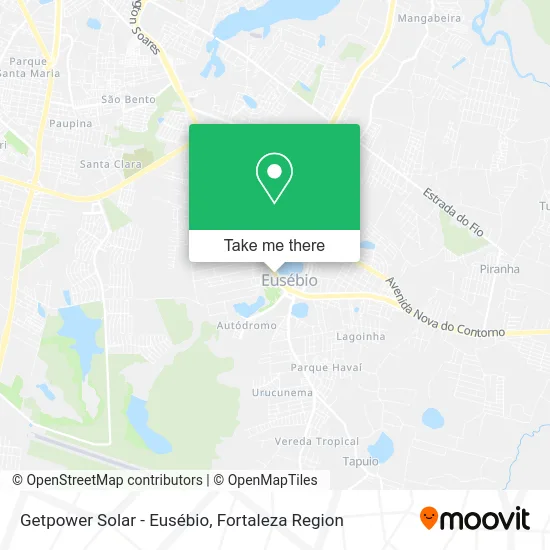 Getpower Solar - Eusébio map