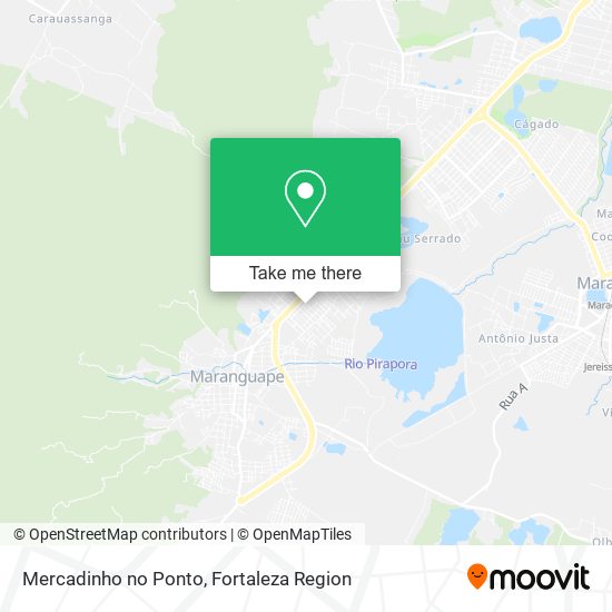 Mapa Mercadinho no Ponto