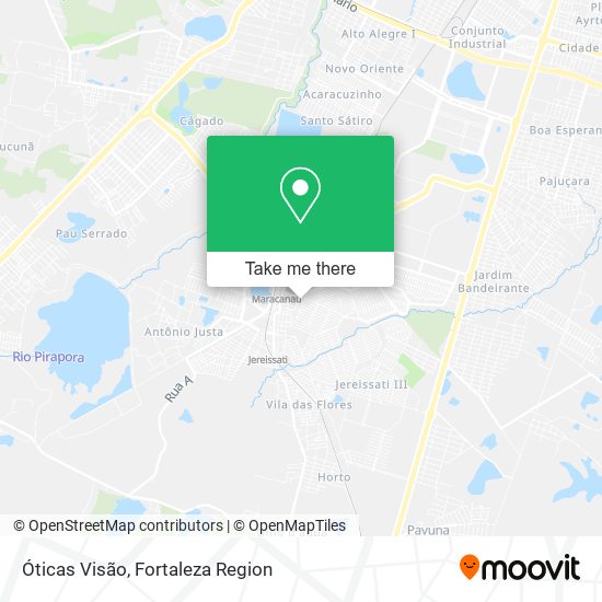 Óticas Visão map