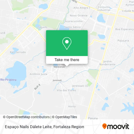 Espaço Nails Dálete Leite map