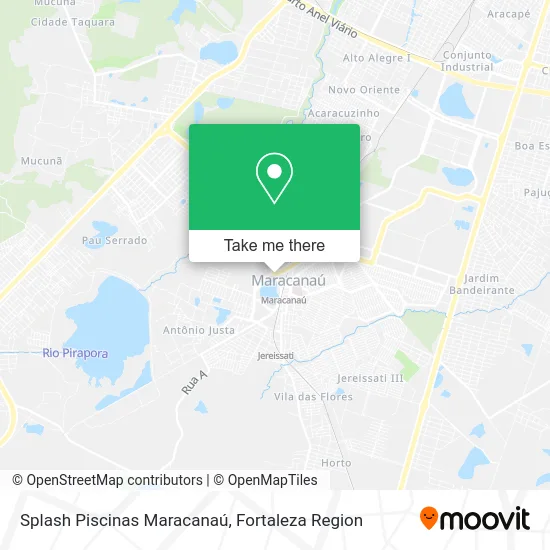 Splash Piscinas Maracanaú map