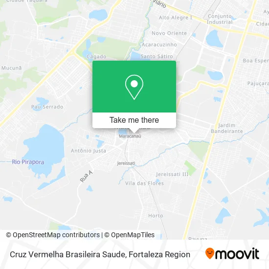Cruz Vermelha Brasileira Saude map