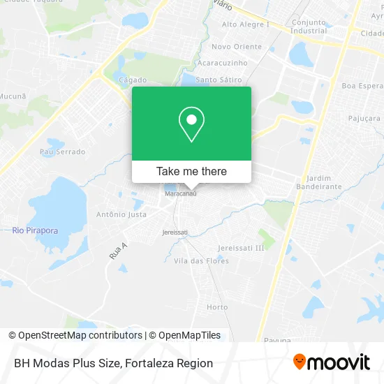 BH Modas Plus Size map