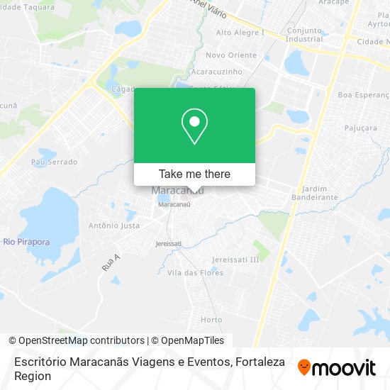 Mapa Escritório Maracanãs Viagens e Eventos