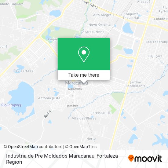 Mapa Indústria de Pre Moldados Maracanau