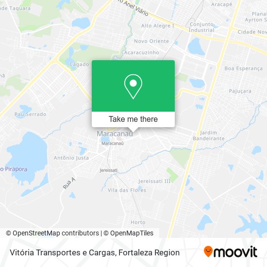Vitória Transportes e Cargas map