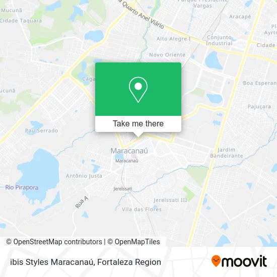 ibis Styles Maracanaú map
