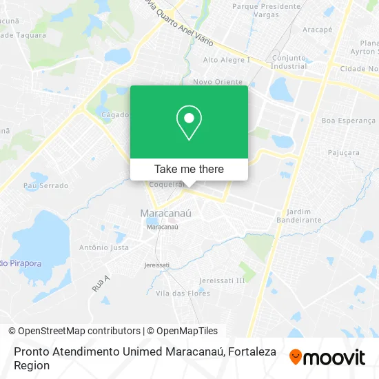 Pronto Atendimento Unimed Maracanaú map