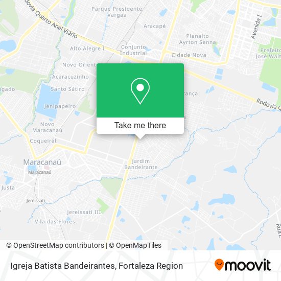 Igreja Batista Bandeirantes map
