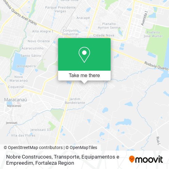 Nobre Construcoes, Transporte, Equipamentos e Empreedim map