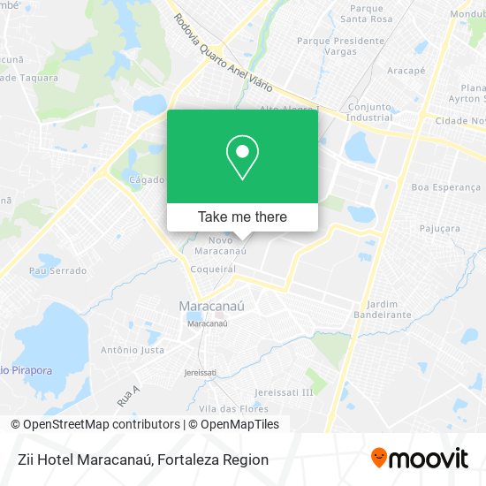 Zii Hotel Maracanaú map
