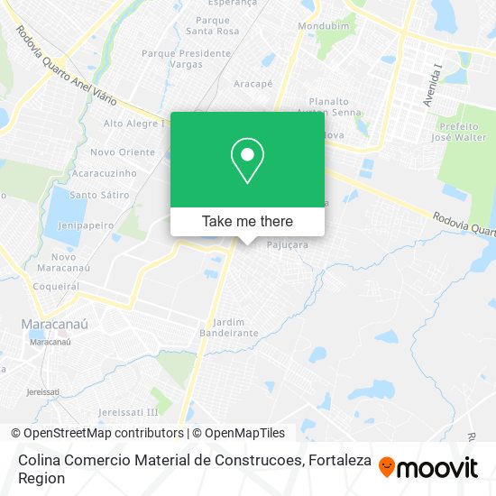 Colina Comercio Material de Construcoes map