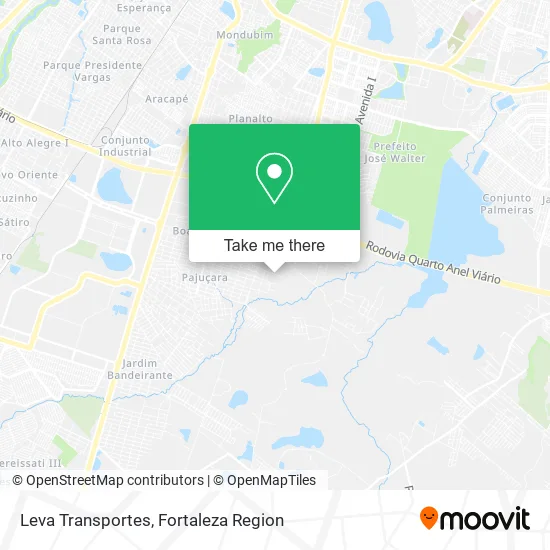 Leva Transportes map