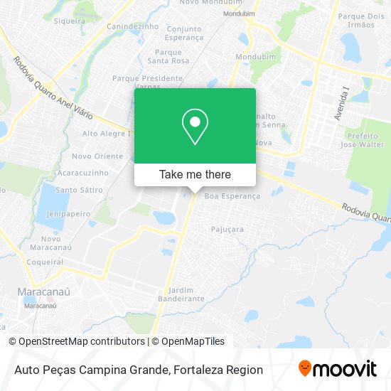 Auto Peças Campina Grande map