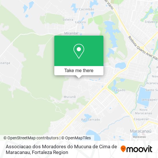 Mapa Associacao dos Moradores do Mucuna de Cima de Maracanau