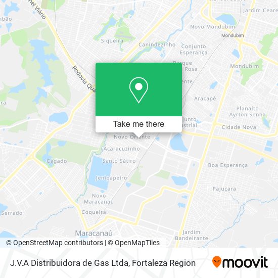 Mapa J.V.A Distribuidora de Gas Ltda