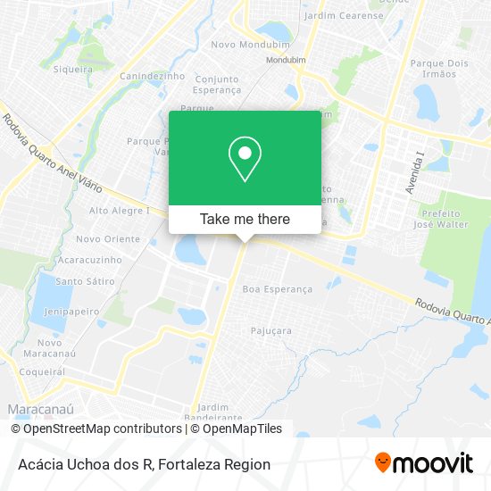 Acácia Uchoa dos R map