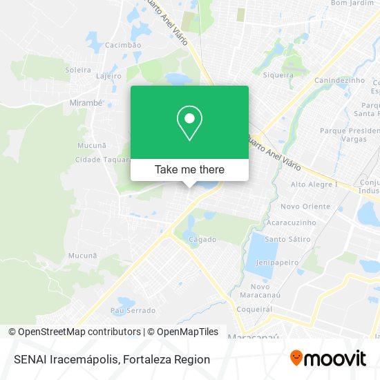 SENAI Iracemápolis map