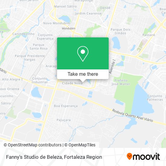 Mapa Fanny's Studio de Beleza