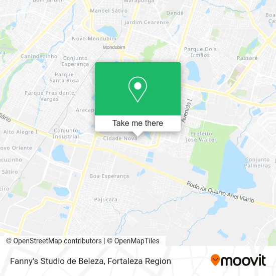 Fanny's Studio de Beleza map