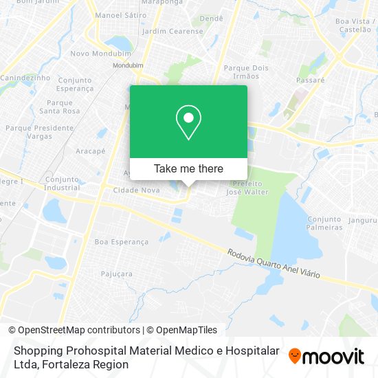Shopping Prohospital Material Medico e Hospitalar Ltda map