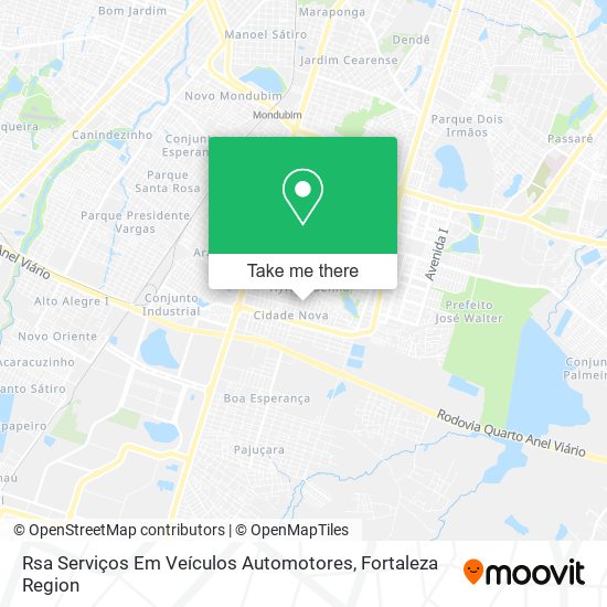 Mapa Rsa Serviços Em Veículos Automotores