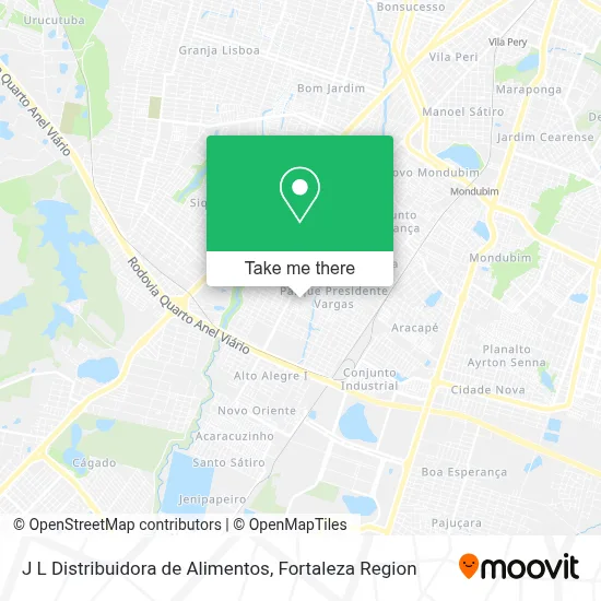 J L Distribuidora de Alimentos map