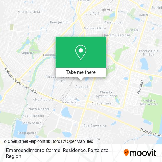 Empreendimento Carmel Residence map